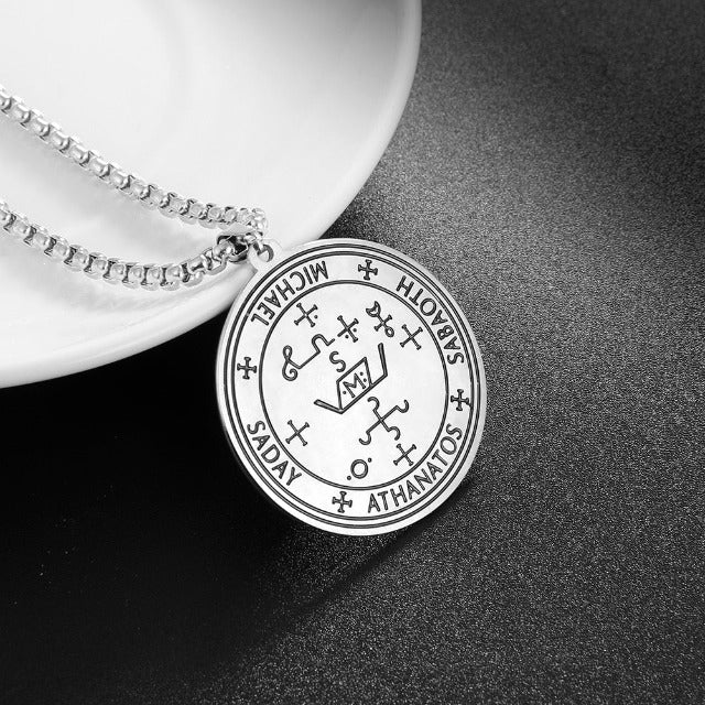 Anhänger Halskette Erzengel Silber