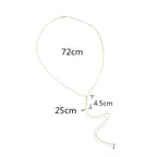 Halskette mit Rückanhänger für Damen