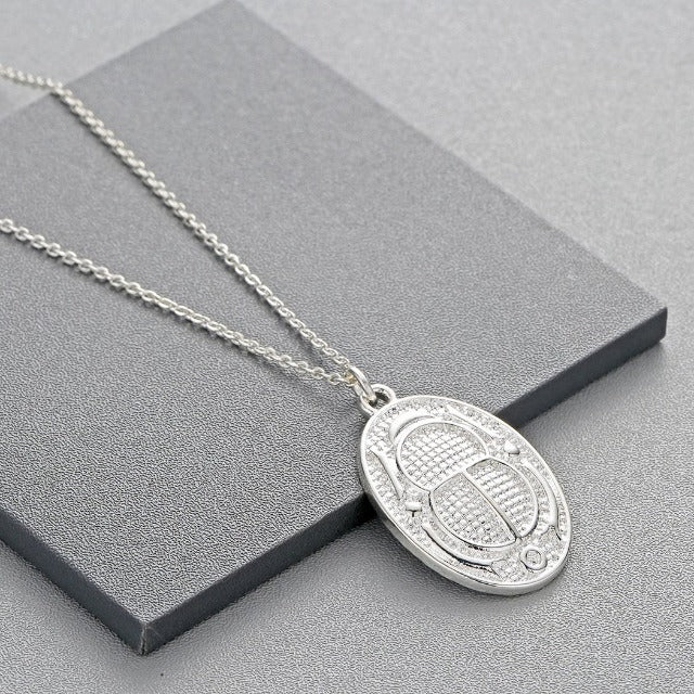 Ägyptischer Skarabäus Halskette Silber