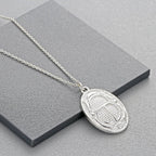 Ägyptischer Skarabäus Halskette Silber