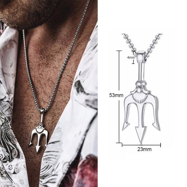 Halskette Dreizack Neptun Poseidon