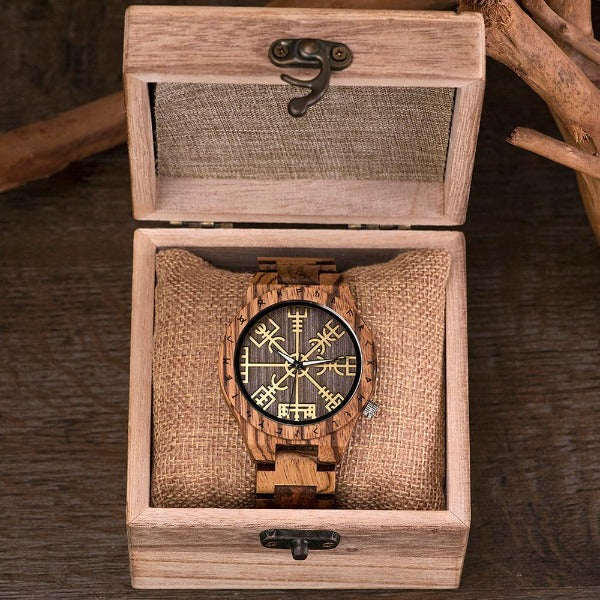Viking Herren Holz Uhr Holz