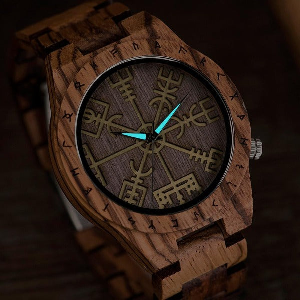 Viking Herren Holz Uhr Holz