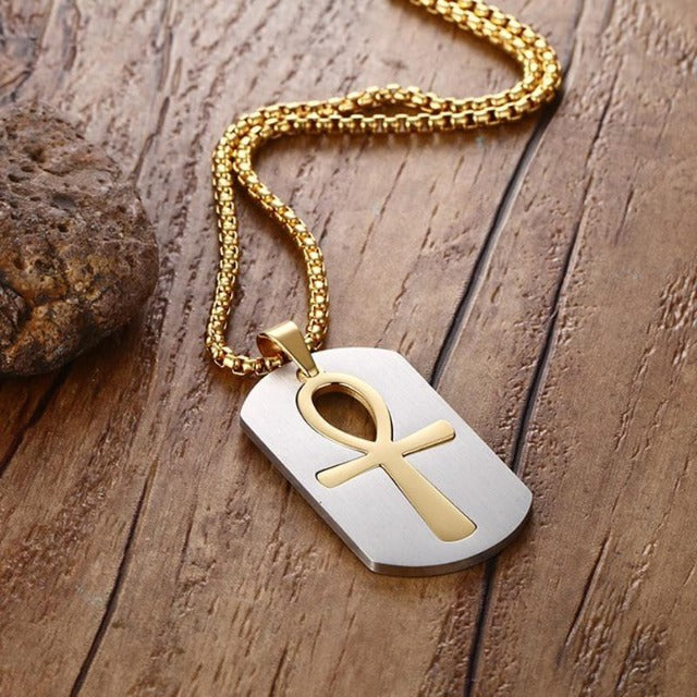 Anhänger Ankh silber und gold