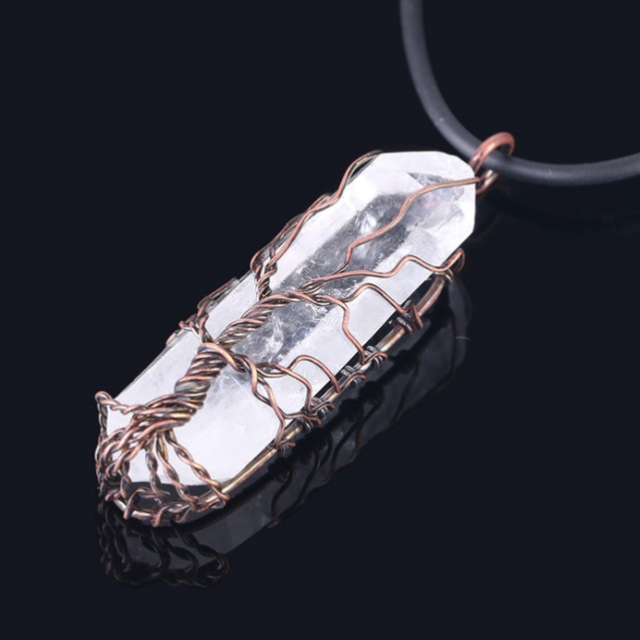 Lebensbaum-Anhänger Anhängerstein und Halskette