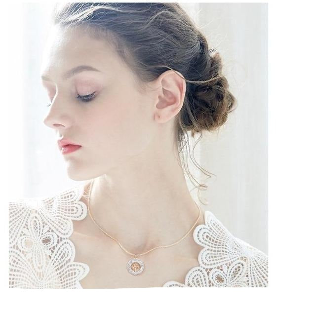 Lebensbaum-Anhänger Roségold