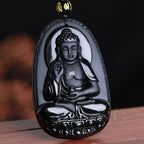 Obsidian Buddha Anhänger