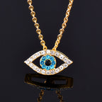 Anhänger Blaues Auge Gold